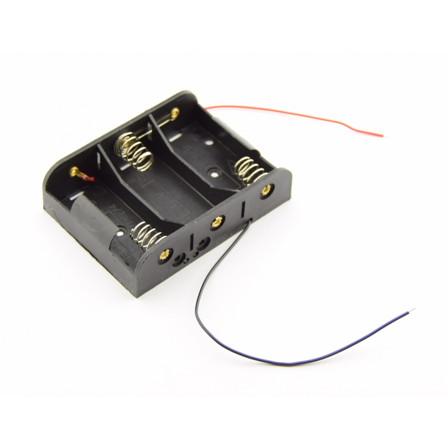 3x C Battery Holder with Loose Wires 3xCLEADSHOL